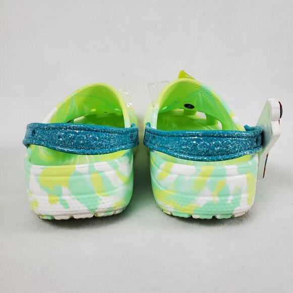 Crocs Margaritaville Clogs M10 / W12 Green Yellow Jibbitz Jimmy Buffett Slip On - Picture 7 of 14